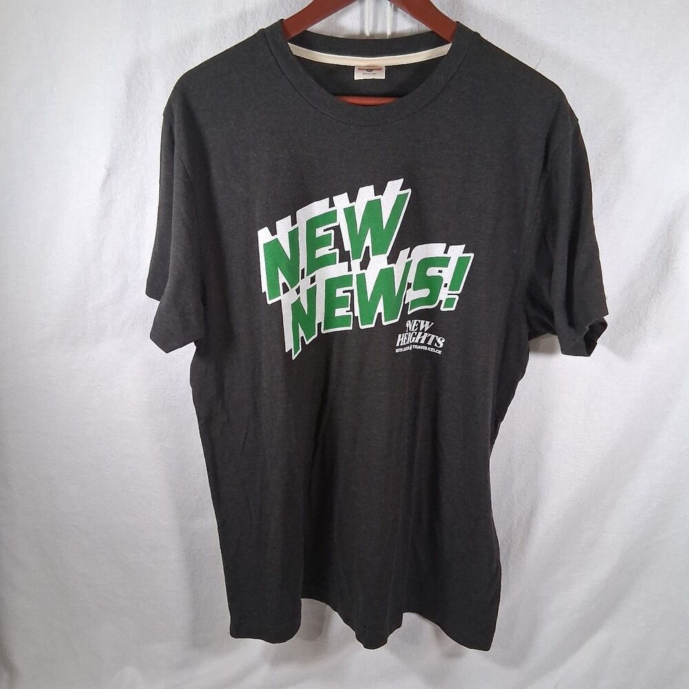 Homage New Heights Podcast XL Tee Shirt - New News ! - Travis & Jason Kelce
